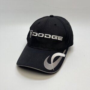 Y2K Dodge Hat Cap Strap Back Black Ram Logo Tribal Choko Motorsports Adjustable